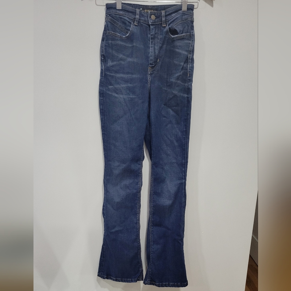 GUESS Women's Pop 70's Boot High Waisted Jeans Size 24